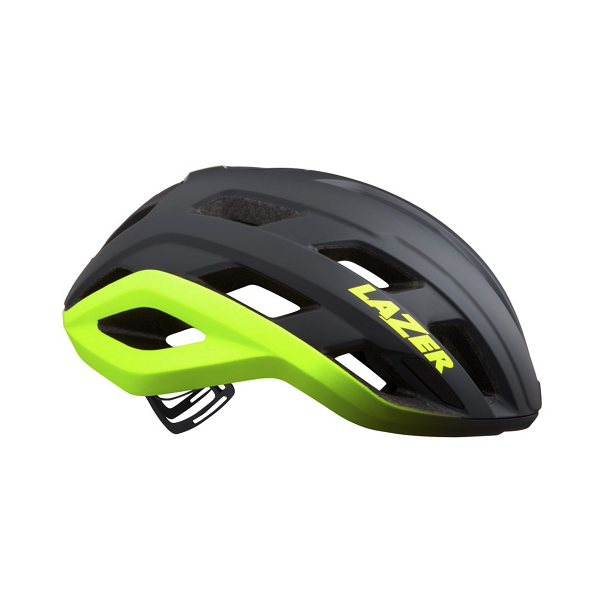 Lazer Strada KC CE-CPSC Full Helmet (Matte Dark Gray Flash Yellow)