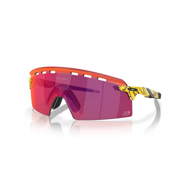 Oakley Encoder Strike Vented Tdf Splatter avec lunettes de route Prizm