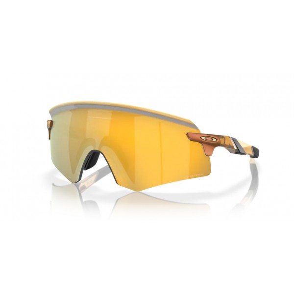 New Oakley Mens Encoder Sunglasses Matte Carbon Frame W/ Prizm 24k Gold  Lens