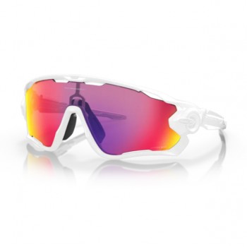 Occhiali Oakley Jawbreaker Polished White w/ Prizm Road