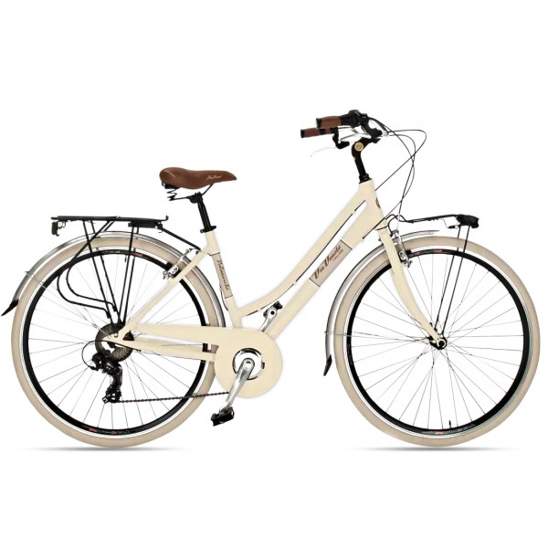 Bicicleta Urbana Via Veneto Elegance Lady 6V (Beige Cappuccino)