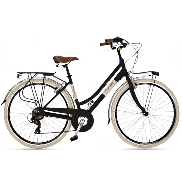 Via Veneto Elegance Lady 6S Touring Bicycle (Matt Black)