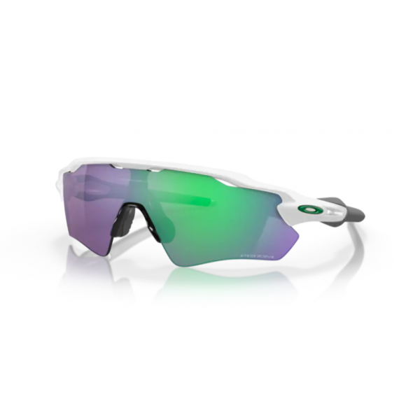 Oakley Radar EV Path Team Colors Blanc poli avec Prizm Jade