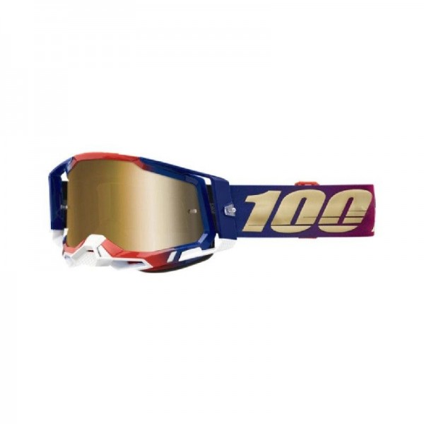 100% Racecraft 2 United Gold Lens goggle