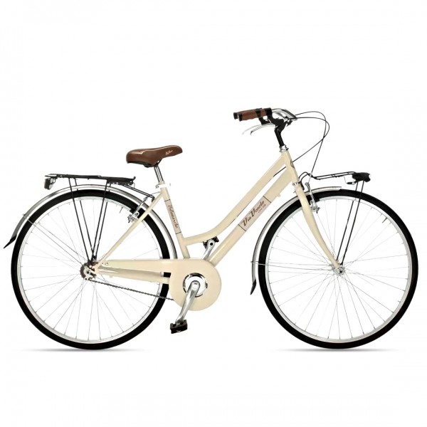 Velomarche Via Veneto Allure 6s Bicicleta de Ciudad para Mujer (Beige)