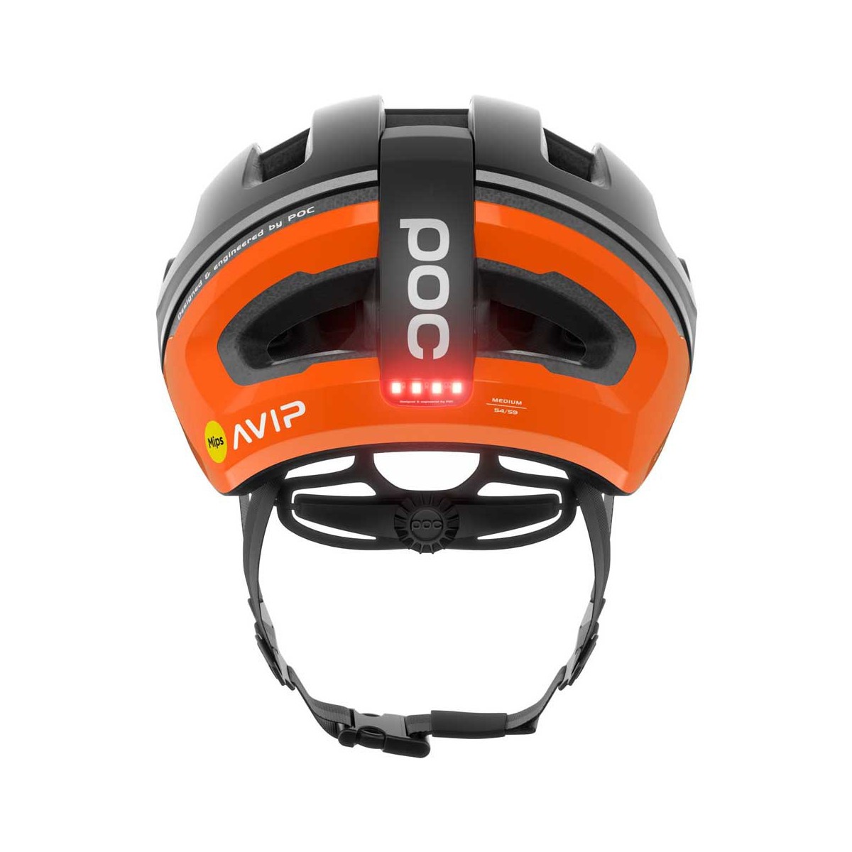 Casco Poc Omne Beacon Mips naranja fluorescente Avipnegro uranio