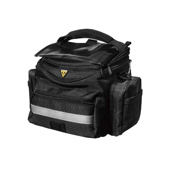 Bolsa para manillar Topeak Tourguide (5 L) con accesorio de fijación QuickClick 8E compatible con bicicletas eléctricas