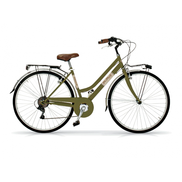 Bicicleta para caminar Via Veneto Elegance Lady 6V (verde oliva)