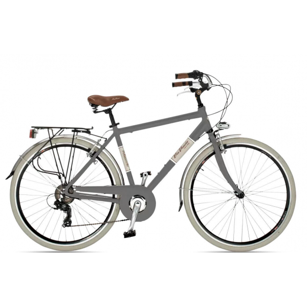 Via Veneto Elegance 6v Men's Walking Bicycle (Grey)