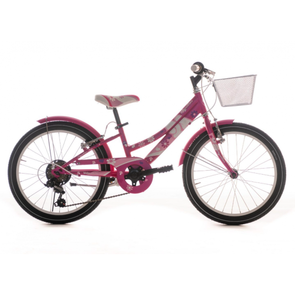 Bicicletta Da Passeggio Per Bambini Via Veneto Papillon 20" 6v. (Fuxia)