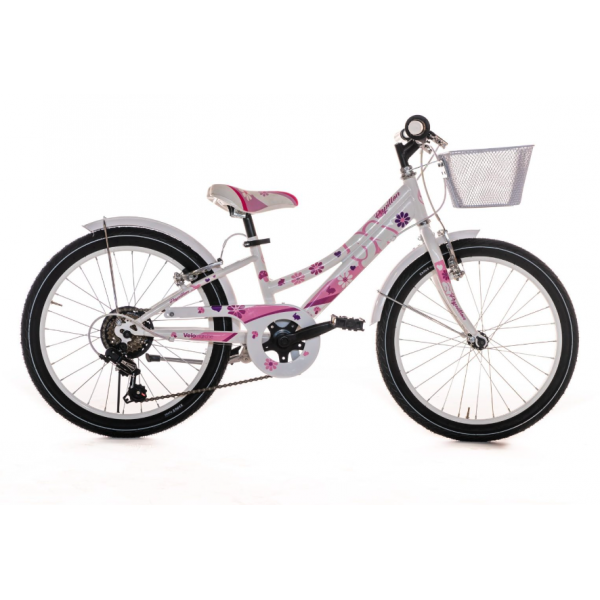 Bicicletta Da Passeggio Per Bambini Via Veneto Papillon 20" 6v. (White)