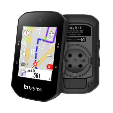  Bryton Rider S500E GPS Bicicleta/Ciclismo. Versión de mapa de  EE. UU. Pantalla táctil a color, mapas y navegación, entrenamiento  inteligente de entrenador, seguimiento en vivo, batería 24 horas,  compatible con radar