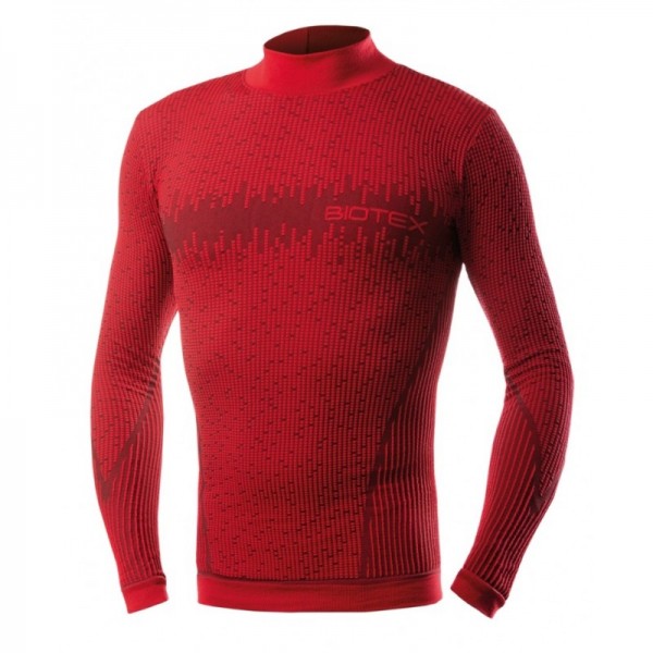 Maglia Intima Lunga Biotex Lupetto Warm 3D Rosso