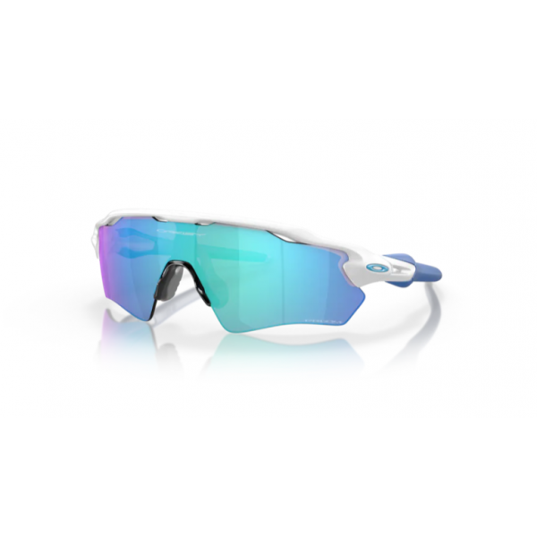 Occhiali Oakley Bambino Radar Ev Xs Path Matte White w/ Prizm Sapphire