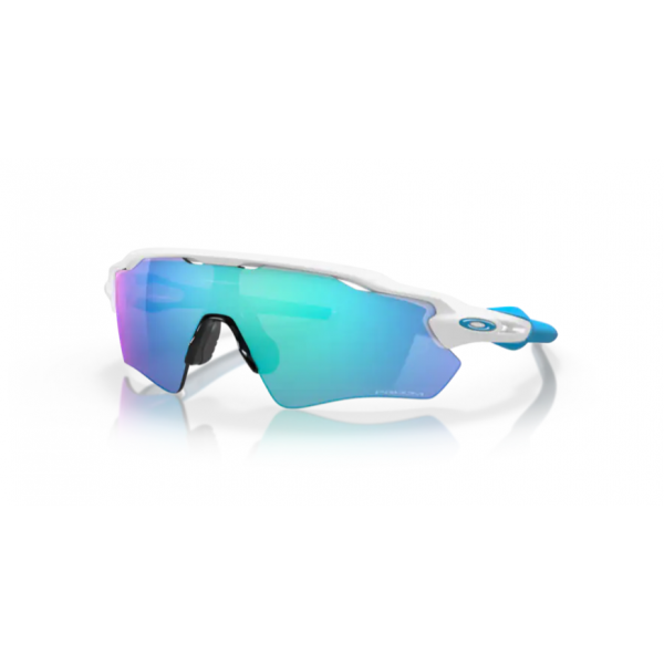 Oakley Radar Ev Path Blanc Poli avec Prizm Sapphire