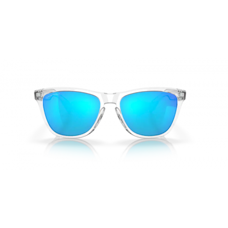 Oakley Frogskins Crystal Clear w Prizm Sapphire Glasses